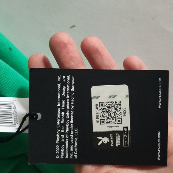 Playboy by PacSun pullover Crew Cut Green sweatshirt Nwt - Picture 6 of 12